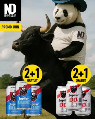 PROMO JUIN 🌞🍻

🔵 Jupiler Blue 4° – Cans 33cl : 2 achetées = 1 offerte
⚪ Jupiler 0.0 – Cans 33cl : 2 achetées = 1 offerte
Et on ne compte pas s’arrêter là… De nouvelles surprises arrivent très vite 👀

#nightandday #belgium #shop #open #drink #food #new #euromillon #newspapper #books #euromillions #mag #newspapers #magasin #promotion #promo #beer #bierebelge